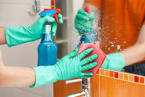 Customer raising a carpet cleaning complaint in a professional service setting