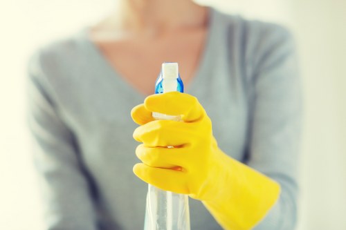 Professional upholstery cleaning in a Highbury living room