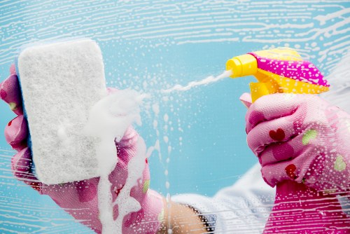 Clean and well-maintained commercial carpets in a Highbury workplace