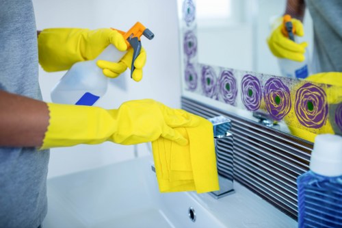 Professional curtain cleaning service removing allergens from fabric